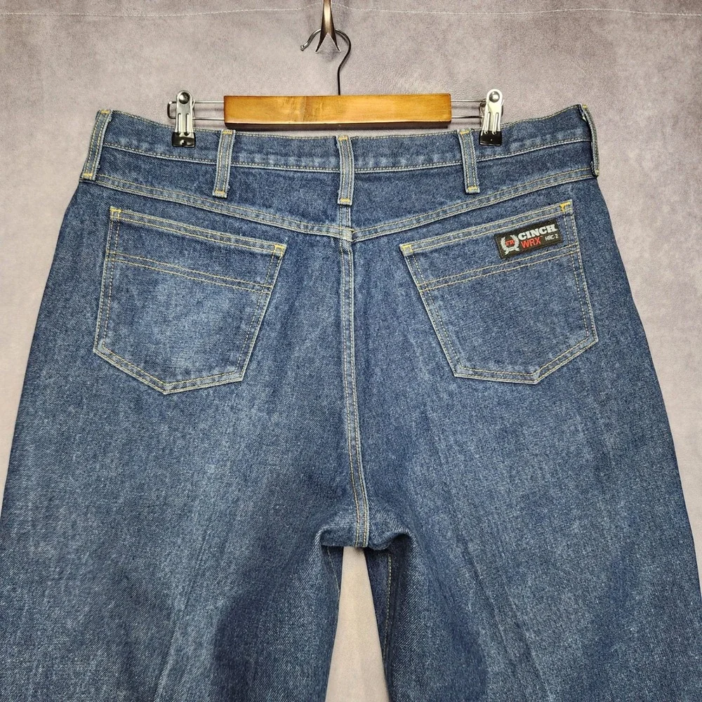 Vintage Cinch WRX FR Flame Resistant Green Label Jeans 38x36 Mens Workwear Pants